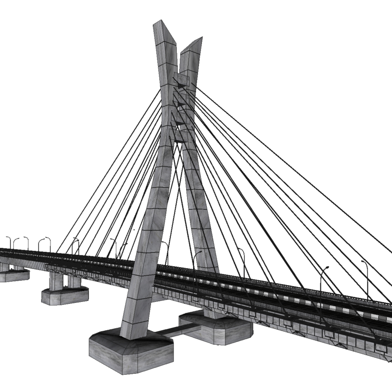 Lekki ikoyi bridge lagos 3D model - TurboSquid 1386783