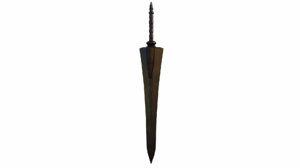claymore sword weapon 3D