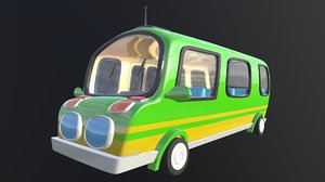 3D bus 02 cartoons