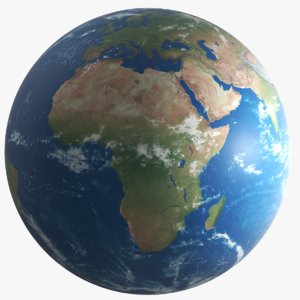 earth modeled 3D
