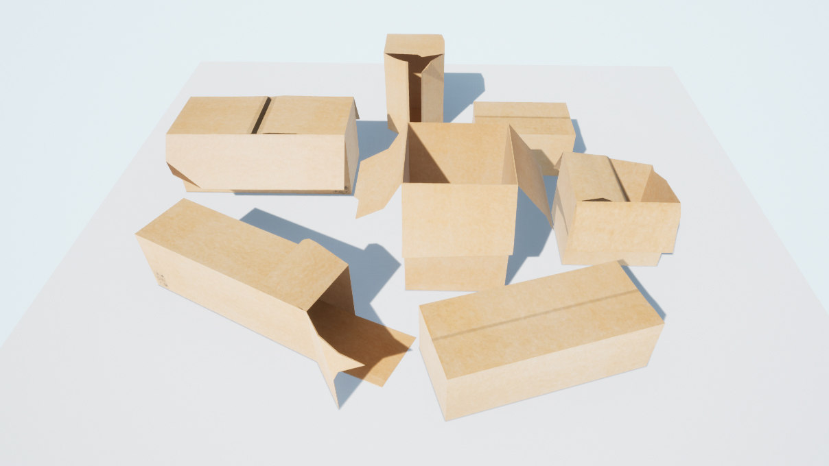 Paper low. Low Poly Box 3d. 3д модель коробки для фрез. Low Poly ящик. АССЕТ коробки.