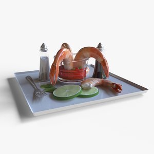 shrimp cocktail 3D
