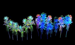 glowing flower 3D model