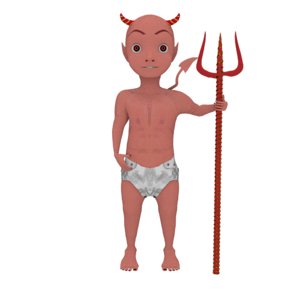 little devil evil 3D model