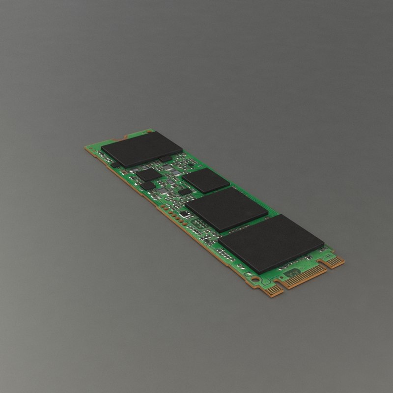 SSD M2 Speicher 3D-Modell - TurboSquid 1386284