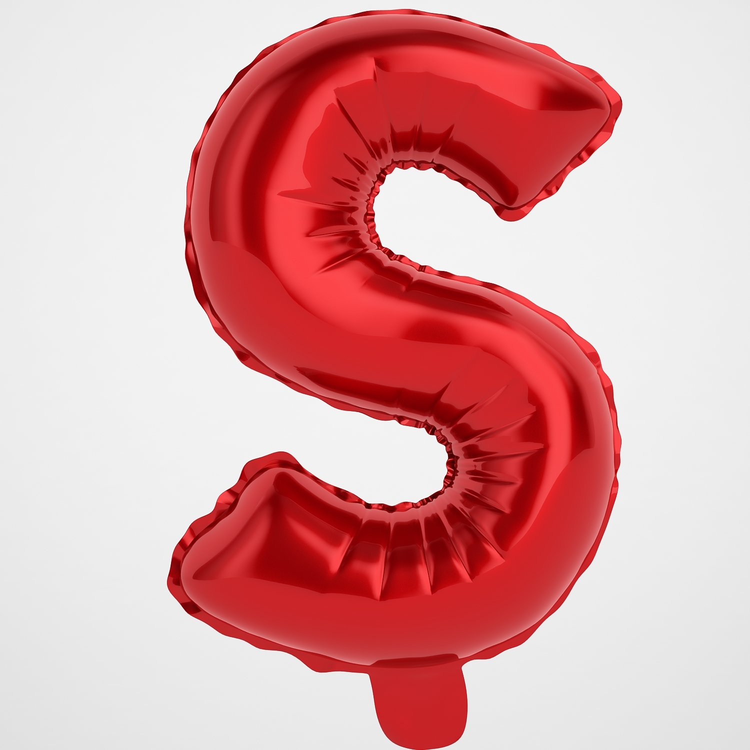 Balloon letter s 3D model - TurboSquid 1386318