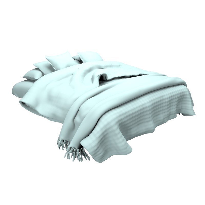 Bed blanket 3D model TurboSquid 1386331