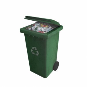 3D garbage bin