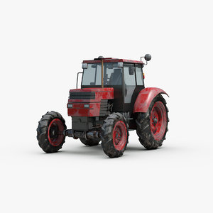 3d agricultural tractor model