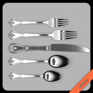 oneida cutlery table knife spoon model