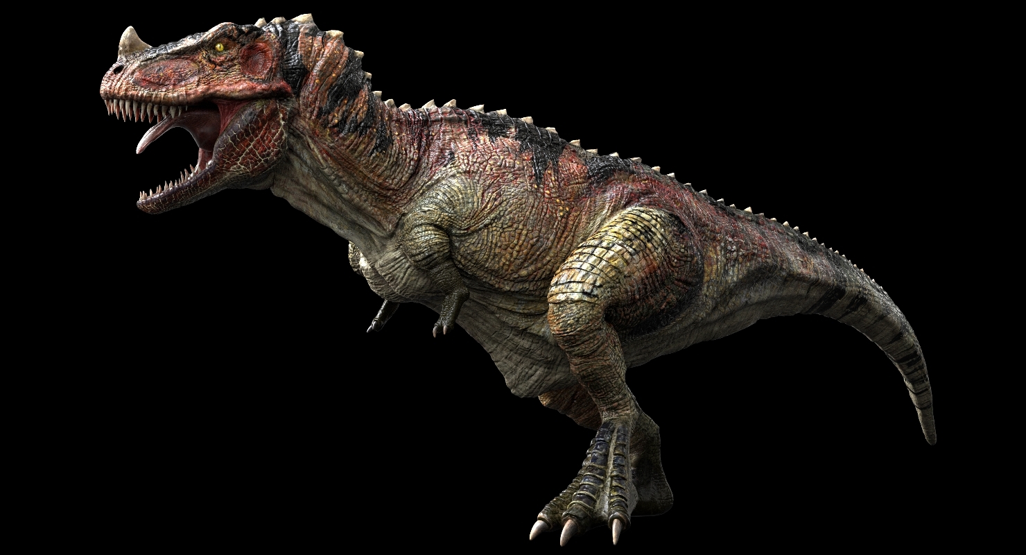ceratosaurus v-ray rigged model