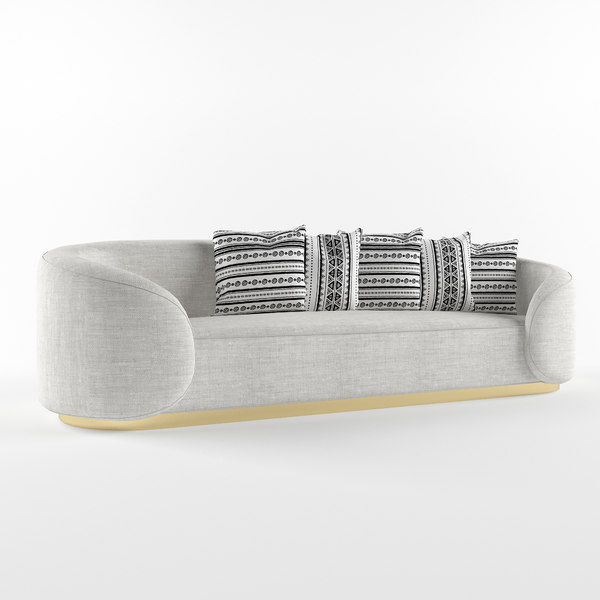 eden rock sofa linen 3D model