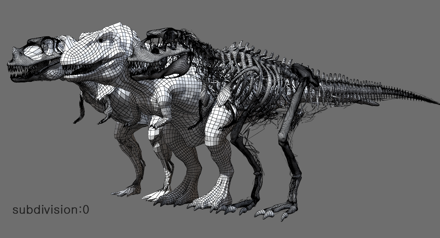 角鼻龙解剖3d3d模型