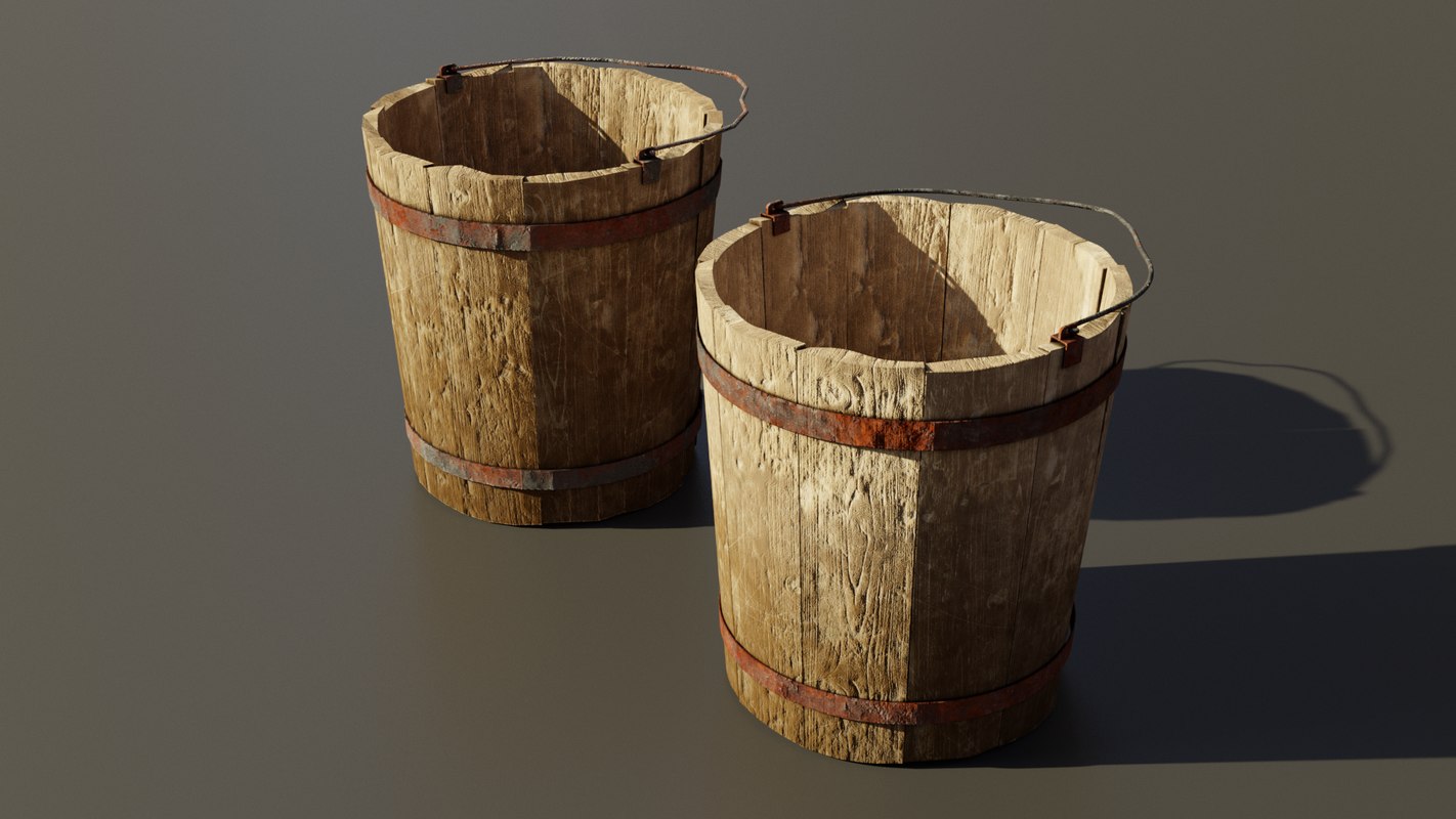 Medieval bucket contains 3D TurboSquid 1386566