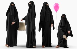 3D character arab woman 4
