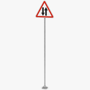 triangular traffic sign model