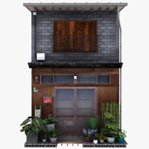3D model old tokyo building