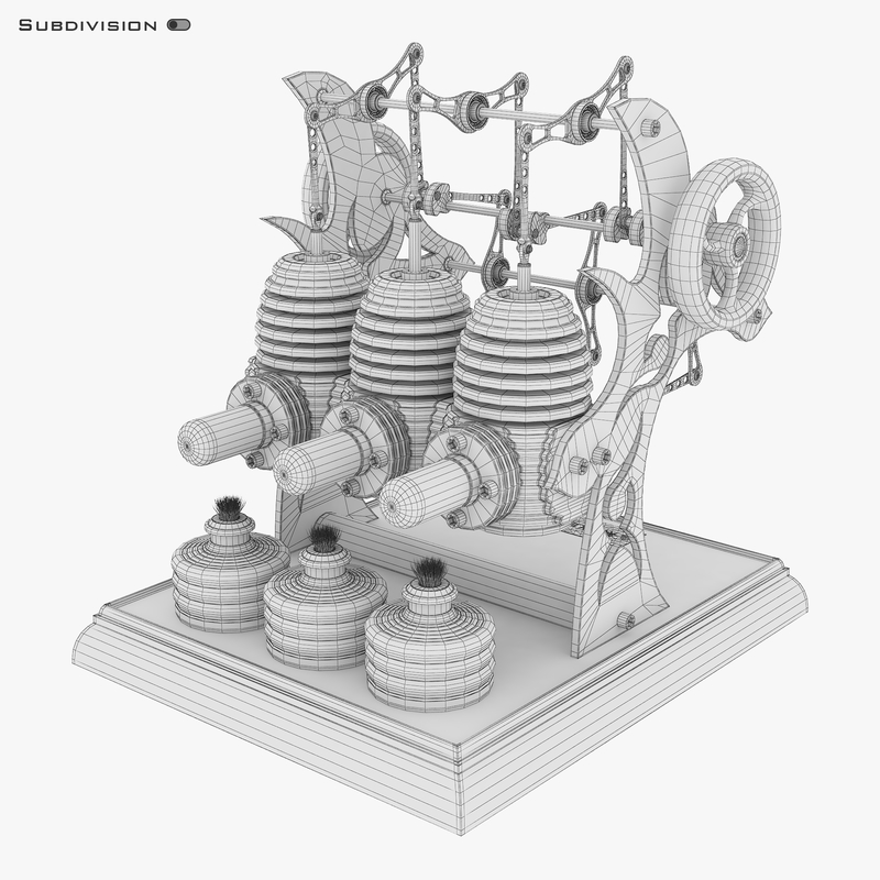 Двигатель стирлинга 3д модель