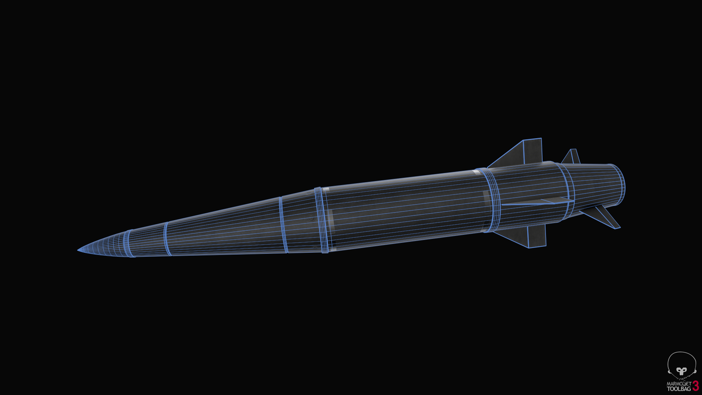 Kh-47m2 kinzhal - pbr model - TurboSquid 1386695