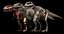 3D ceratosaurus v-ray rigged
