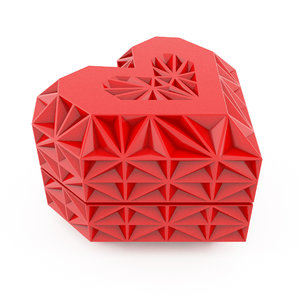 heart jewelry box 3D