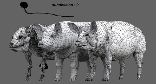 Pig 3D Model - TurboSquid 1387231