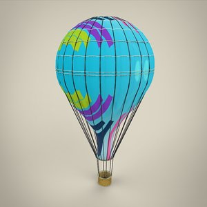 hot air balloon 3D model