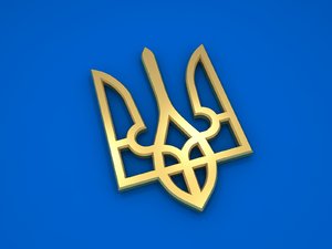 ukrainian trident 3D model
