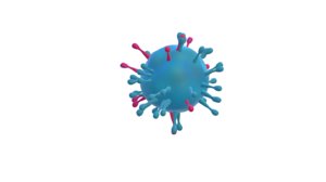 influenza virus 3D model