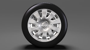 3D opel combo wheel 2015 model