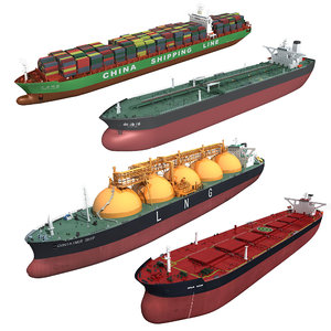 3D cargo ships