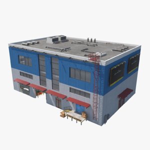 warehouse building 3D