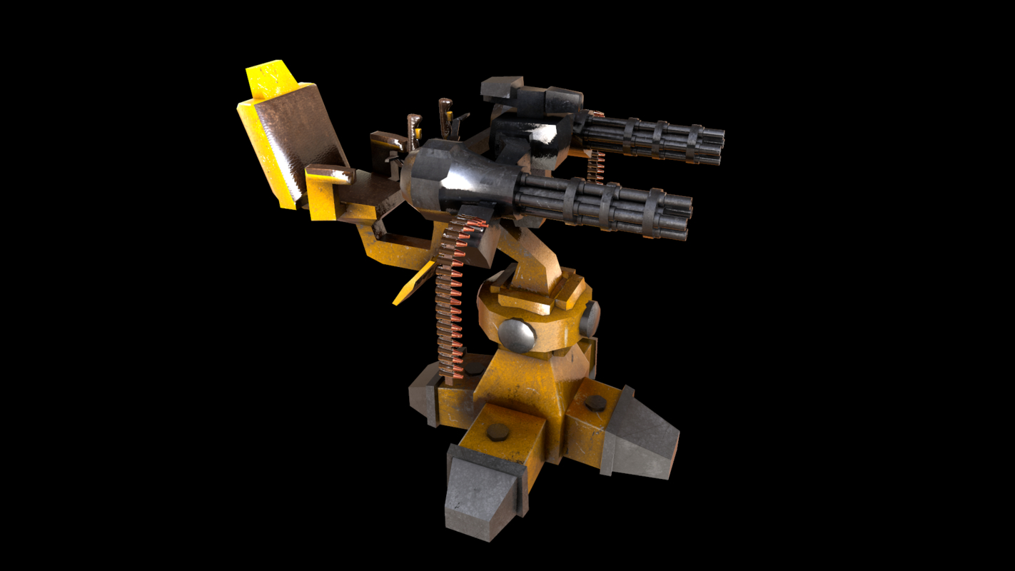加特林机枪3d模型