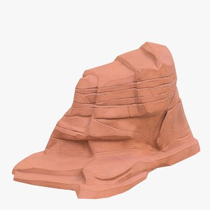 cartoon stone 3D model