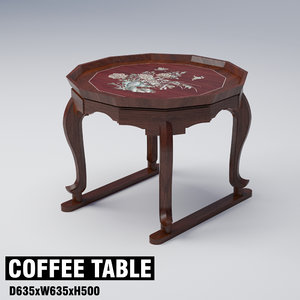 3D coffee table furniture