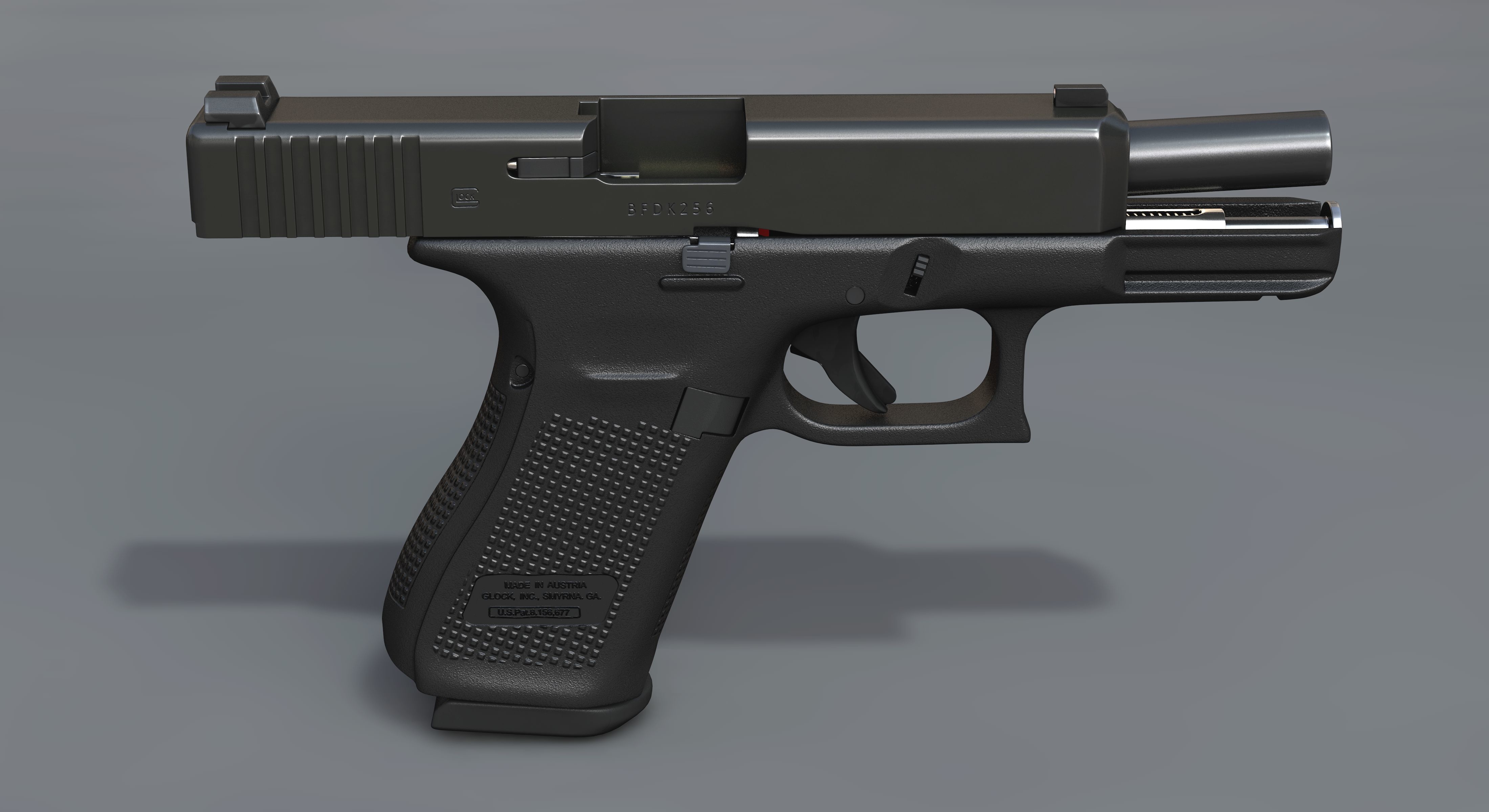 3D glock 19 gen 5 - TurboSquid 1388079