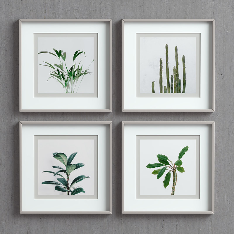 Picture frames set 3D model TurboSquid 1388102