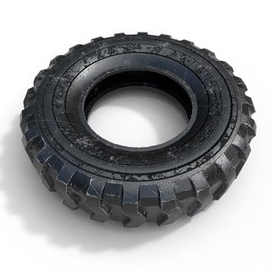 large used tyre 3D model