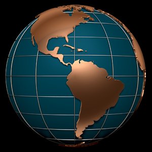 globe earth 3D model