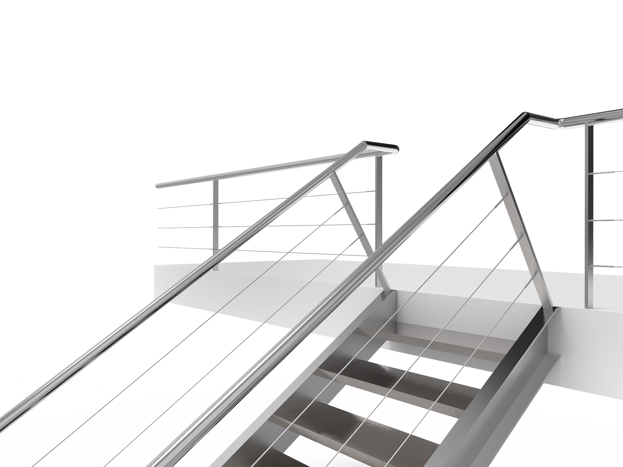 Metal stair staircase 3D model - TurboSquid 1388210