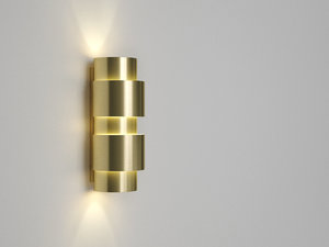 3D model ring wall lamp