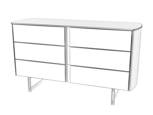 Modelo 3d Comoda Mariposa 4 Turbosquid 1388706