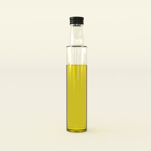3D olive oil bottle model