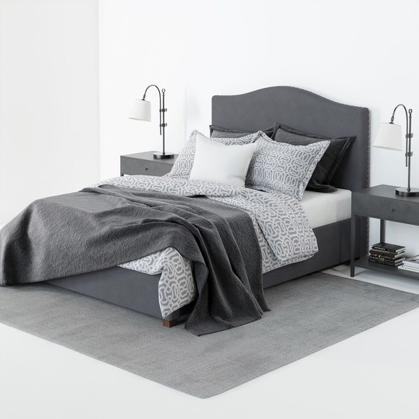 3d Pottery Barn Raleigh Bed Turbosquid 1388786