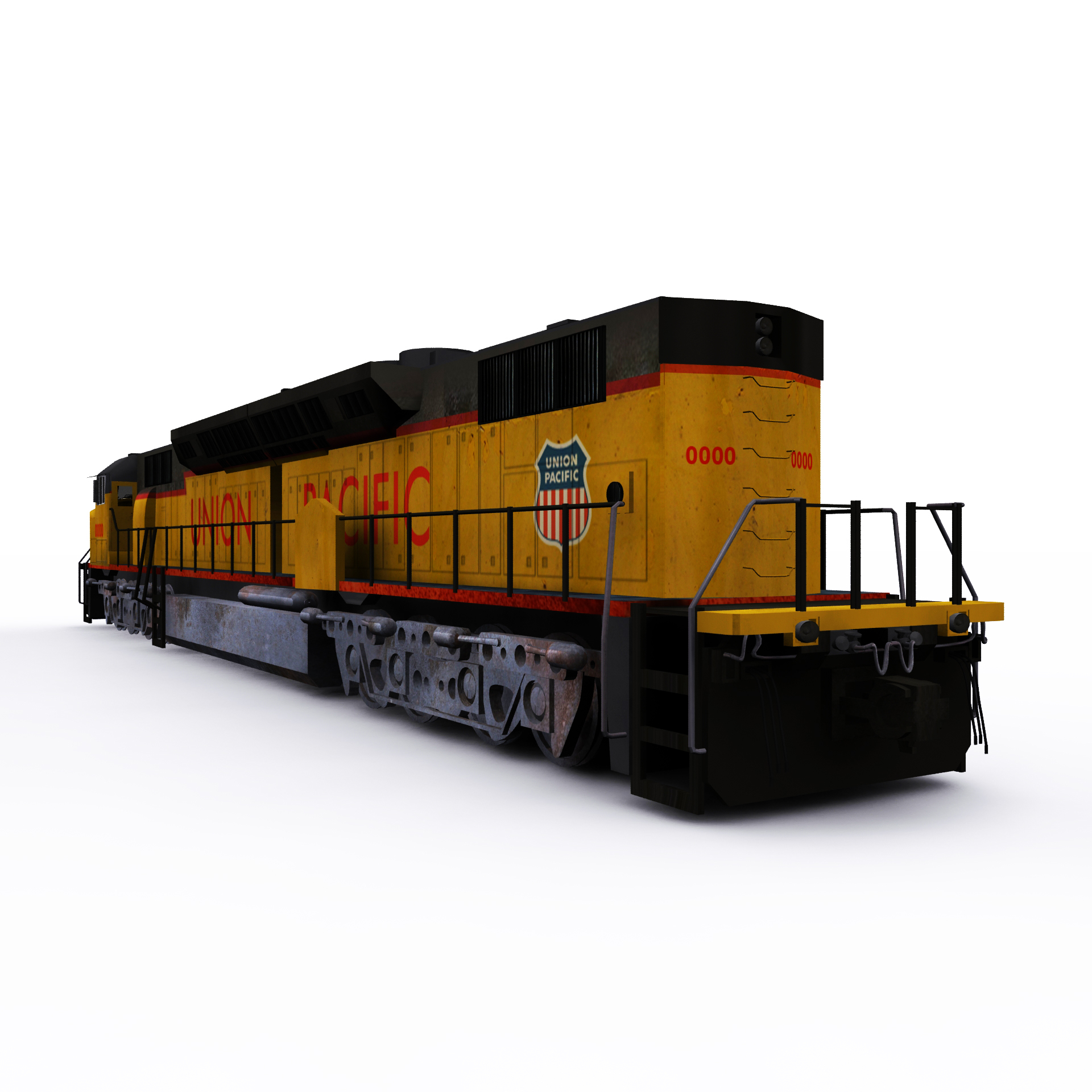 EMD DDA40X Model 3D TurboSquid 1388977