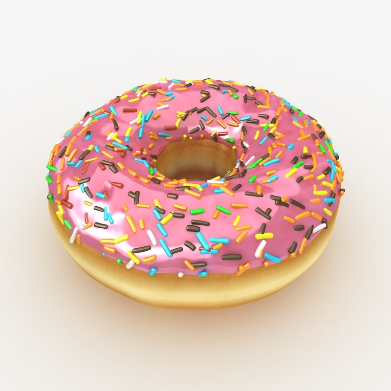 Cupcake donut 3D TurboSquid 1389528