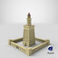 3D ancient buildings parthenon model