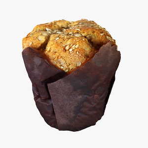 muffin cupcake cake 3D model