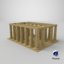 3D ancient buildings parthenon model