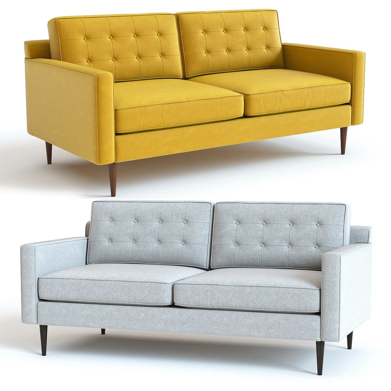 3D west elm drake sofa - TurboSquid 1389146